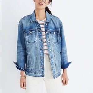 Madewell Oversized Denim Jacket in Capstone Wash